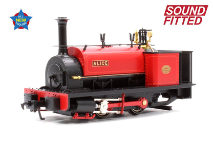 Quarry Hunslet 0-4-0ST 'Alice' Dinorwic Quarry Red Steam Locomotive - DCC Sound