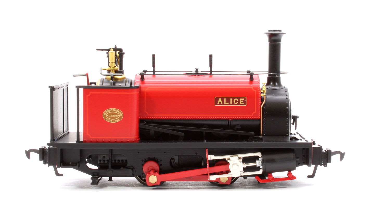 Quarry Hunslet 0-4-0ST 'Alice' Dinorwic Quarry Red Steam Locomotive - DCC Sound