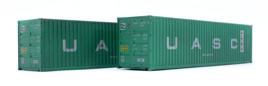 40ft High Cube Container UASC Twin Pack - Weathered