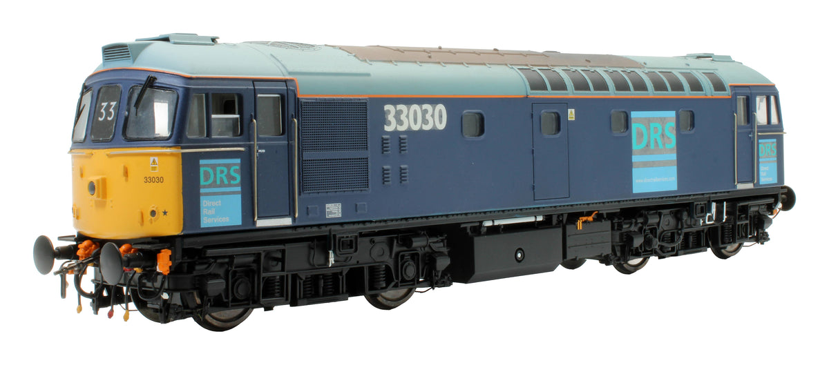 Pre-Owned 3396 DRS Blue Class 33 '33030' Diesel Locomotive - Repainted - DCC Sound