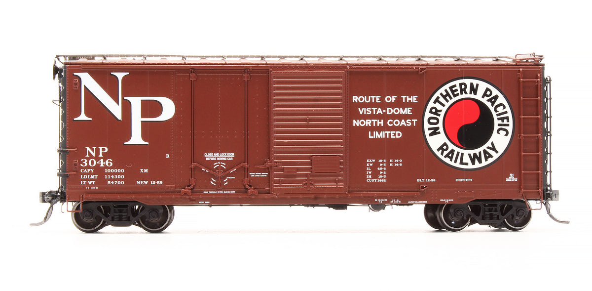 Pre-Owned 26061-04 Pullman Standard PS-1 40' Combination Door Box Car NP Original 12-59 W/YPD - Road #3046