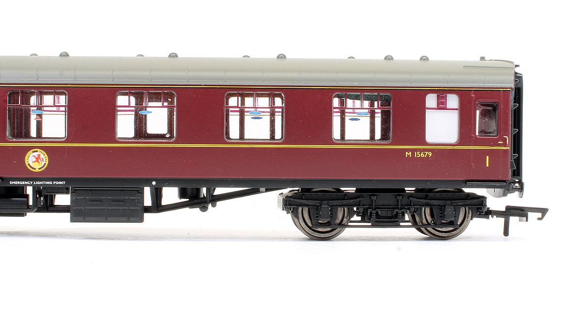 Pre-Owned BR Maroon MK1 Corridor Composite Coach M15679 (With Lights)