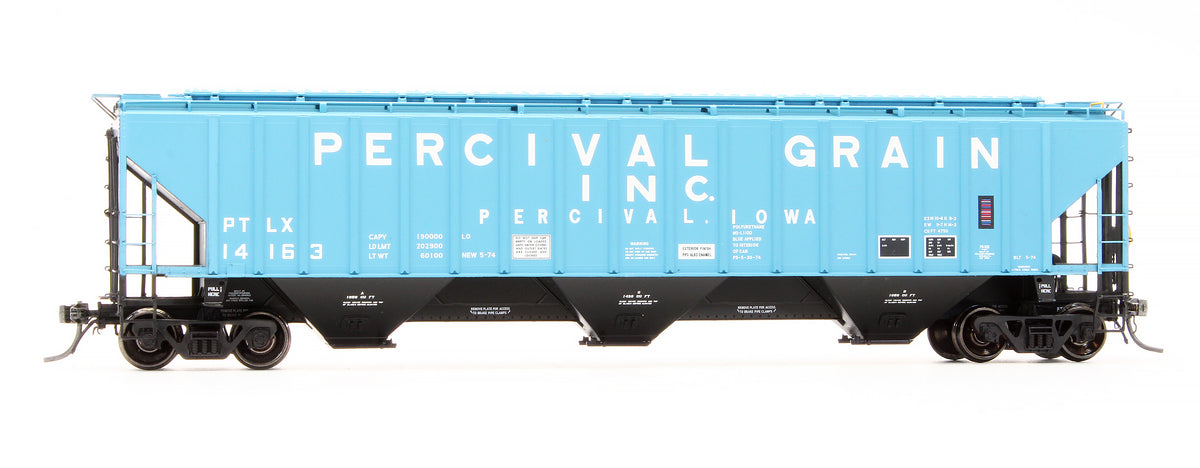 Pre-Owned 11232-02 Pullman Standard PS4750 Covered Hopper PTLX Percival Iowa Coop - Road #14163