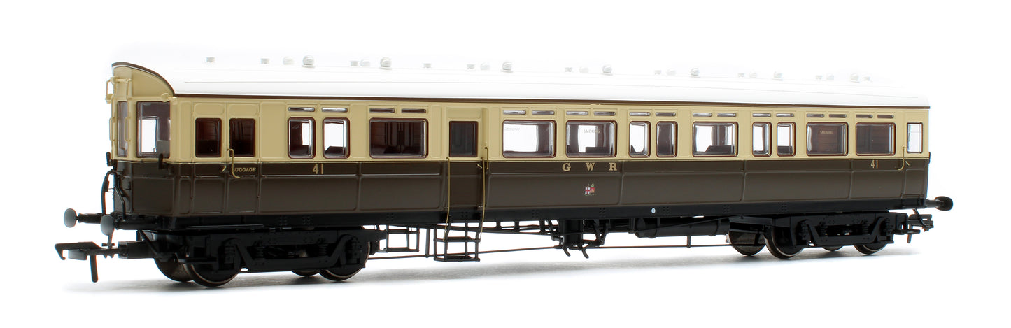 Autocoach GWR Twin Cities Crest 41 Chocolate & Cream - DCC Fitted