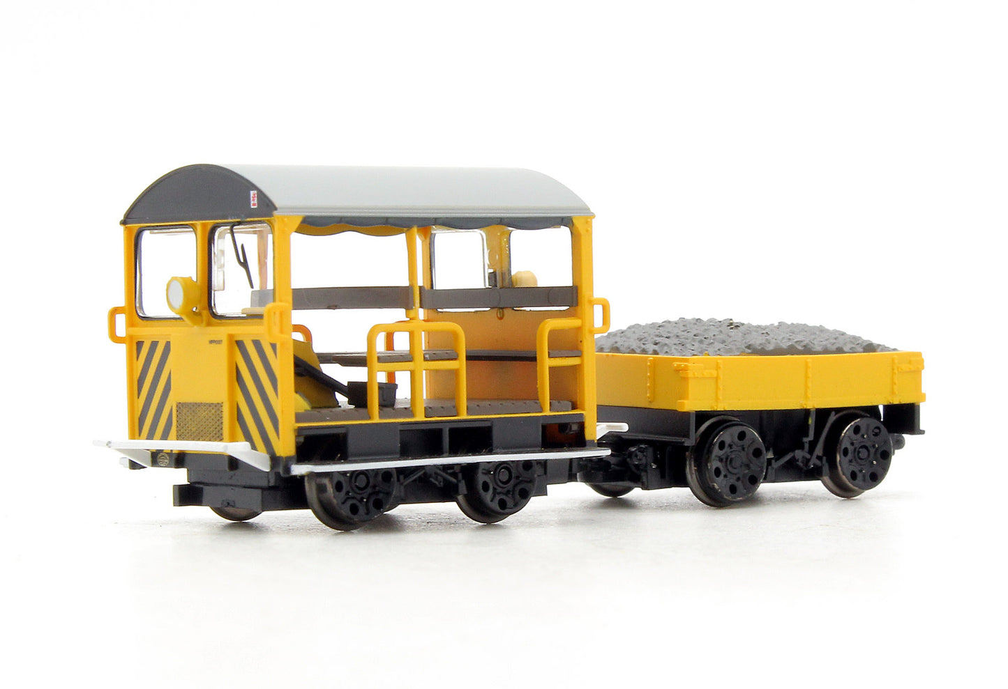 Pre-Owned 32-993 Wickham Trolley Car Engineers Yellow With Wasp Stripes