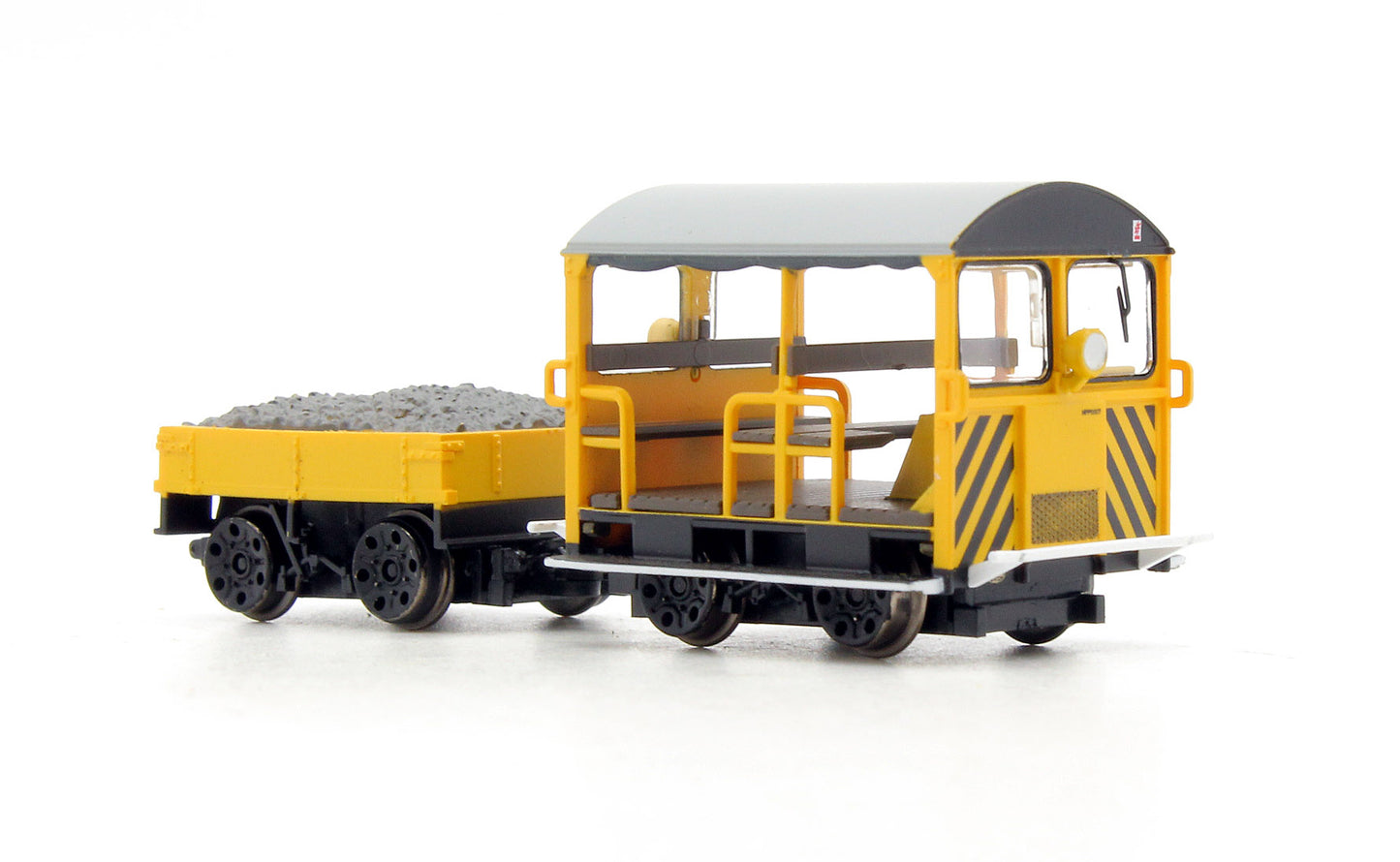 Pre-Owned 32-993 Wickham Trolley Car Engineers Yellow With Wasp Stripes