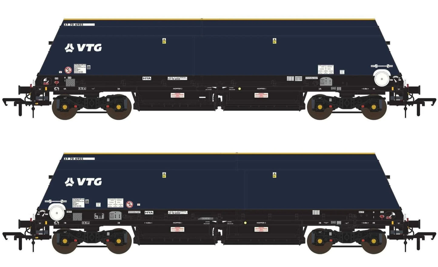 Cutdown HYA ex-Biomass -  Blue/Black with VTG branding with Tail Lights (Pack 1)