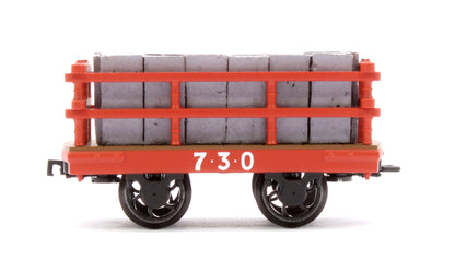 Dinorwic Slate Wagon with sides Red (With Load)