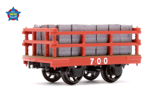 Dinorwic Slate Wagon with sides Red (With Load)