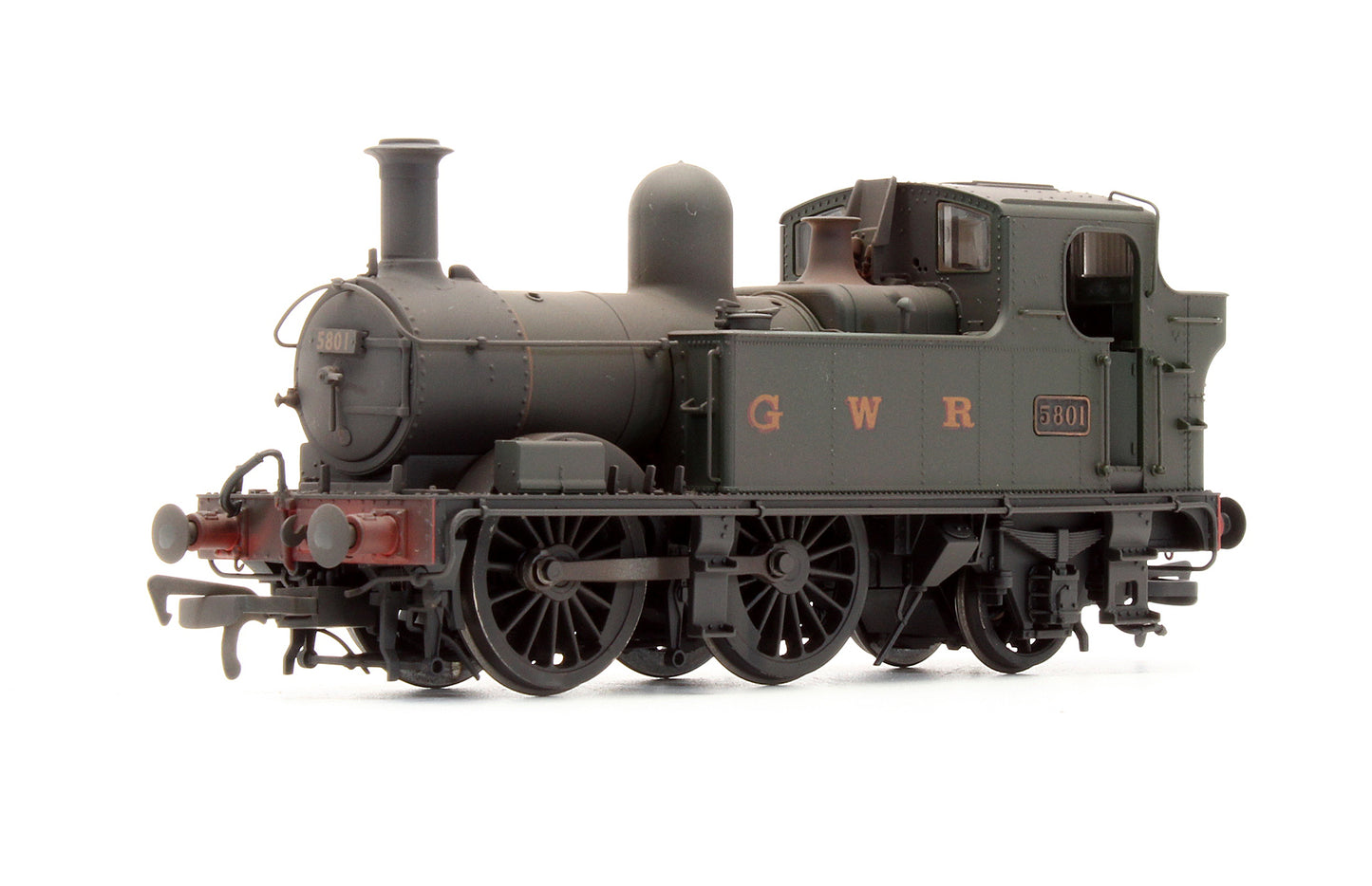 Pre-Owned Class 58XX 0-4-2T '5801' BR Unlined Green with GWR Lettering Steam Locomotive - Lightly Weathered