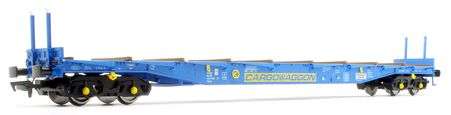 Pre-Owned 5109 IGA Cargowaggon bogie flat in CARGOWAGGON blue 4647 045