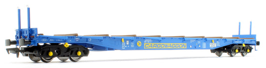Pre-Owned 5109 IGA Cargowaggon bogie flat in CARGOWAGGON blue 4647 045