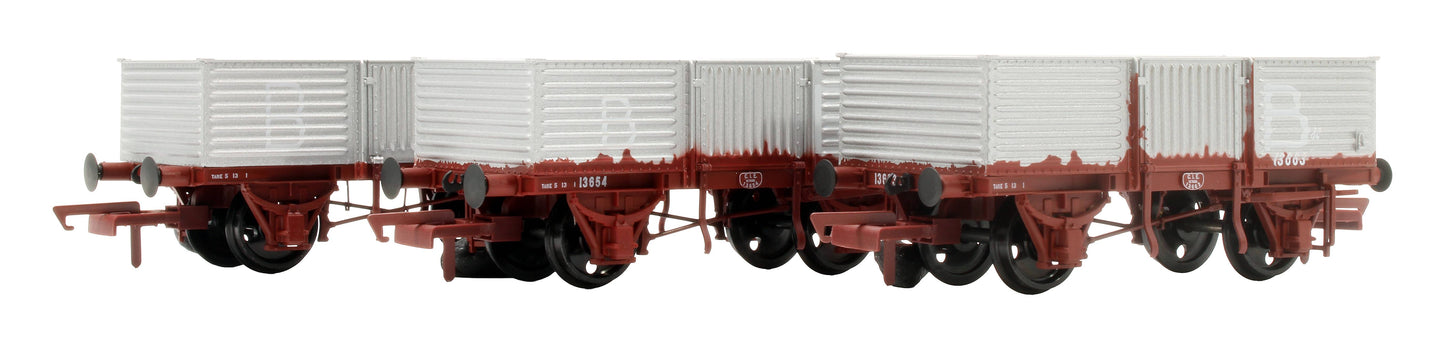 Pre-Owned IRM1261 CIÉ 12T Corrugated Open Wagon - Roundel - Beet Traffic - Pack 3