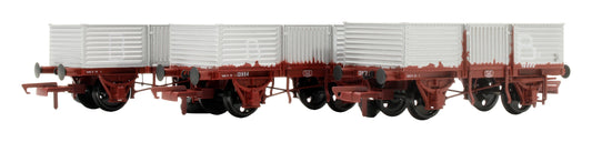 Pre-Owned IRM1261 CIÉ 12T Corrugated Open Wagon - Roundel - Beet Traffic - Pack 3