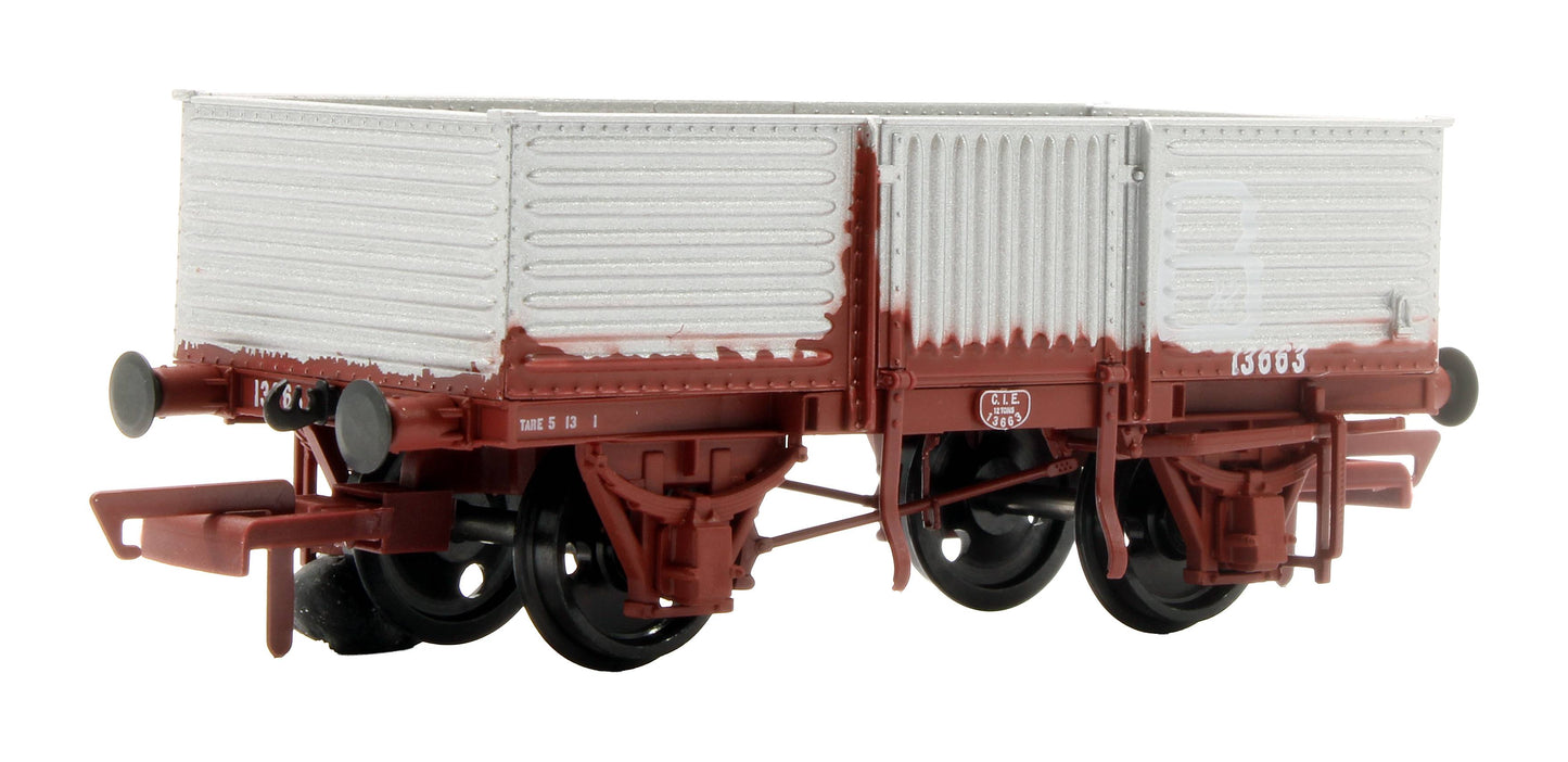 Pre-Owned IRM1261 CIÉ 12T Corrugated Open Wagon - Roundel - Beet Traffic - Pack 3