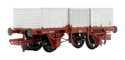 Pre-Owned IRM1261 CIÉ 12T Corrugated Open Wagon - Roundel - Beet Traffic - Pack 3