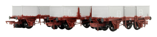 Pre-Owned IRM1260 CIÉ 12T Corrugated Open Wagon - Roundel - Beet Traffic - Pack 2