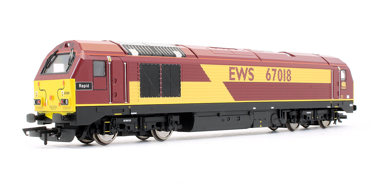Pre-Owned EWS Class 67018 'Rapid' Diesel Locomotive (DCC Fitted)