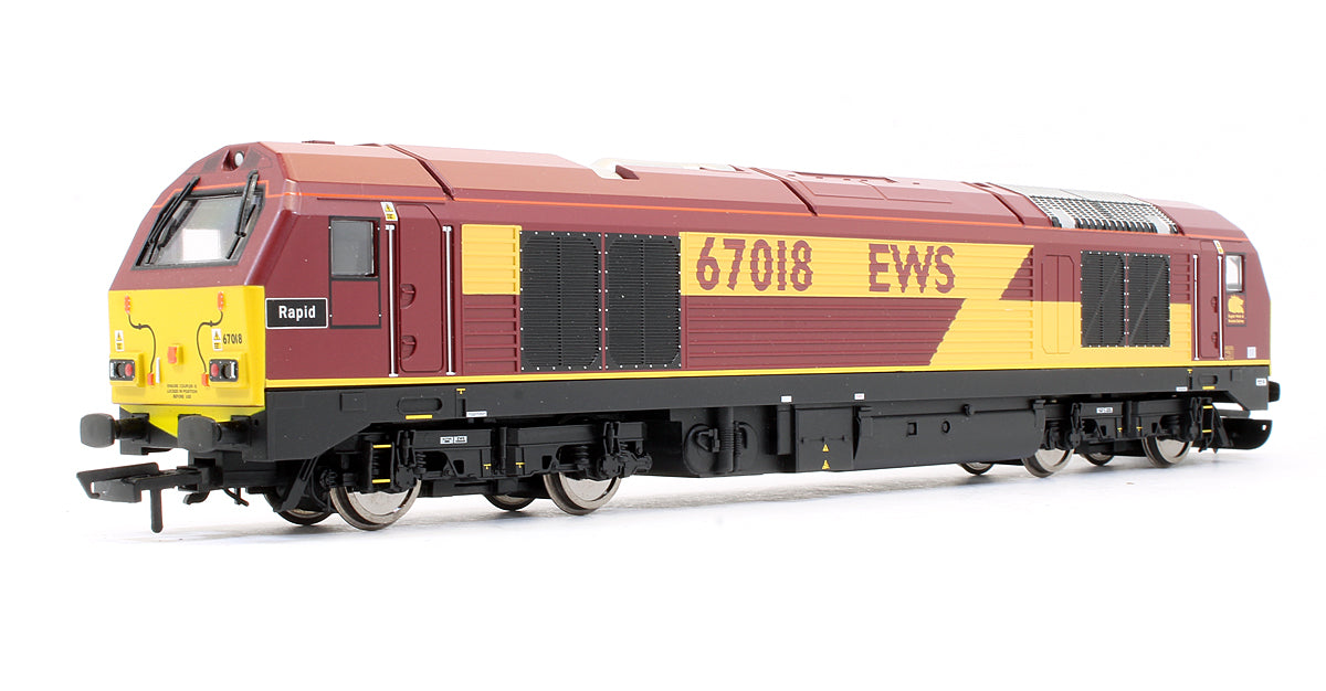 Pre-Owned EWS Class 67018 'Rapid' Diesel Locomotive (DCC Fitted)