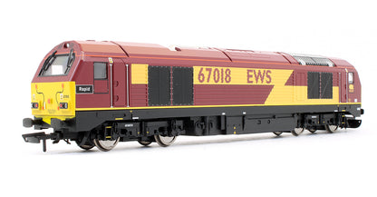 Pre-Owned EWS Class 67018 'Rapid' Diesel Locomotive (DCC Fitted)