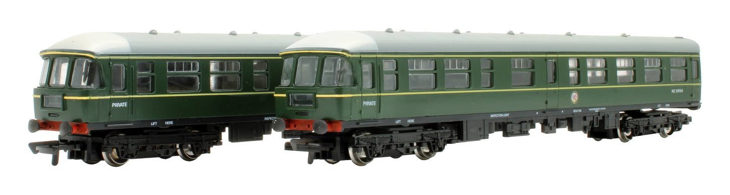Pre-Owned D105 BR Green 2x Car Class 124 'NE51953 & NE51954' DMU