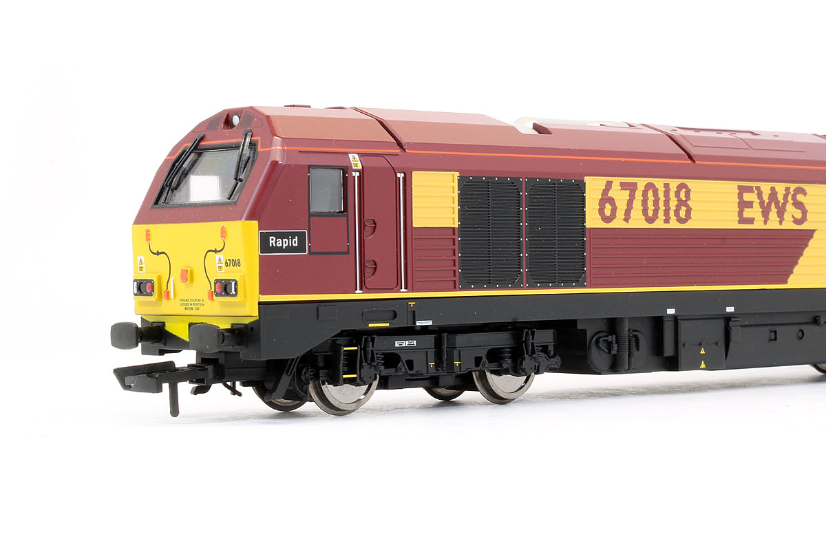 Pre-Owned EWS Class 67018 'Rapid' Diesel Locomotive (DCC Fitted)