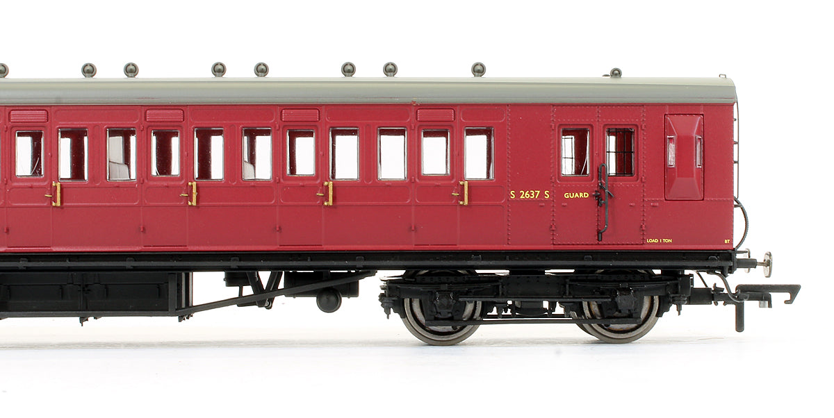 Pre-Owned BR Ex-LSWR Non-Corridor Brake 3rd (Diag 99) Coach 'S 2637 S' Set 43