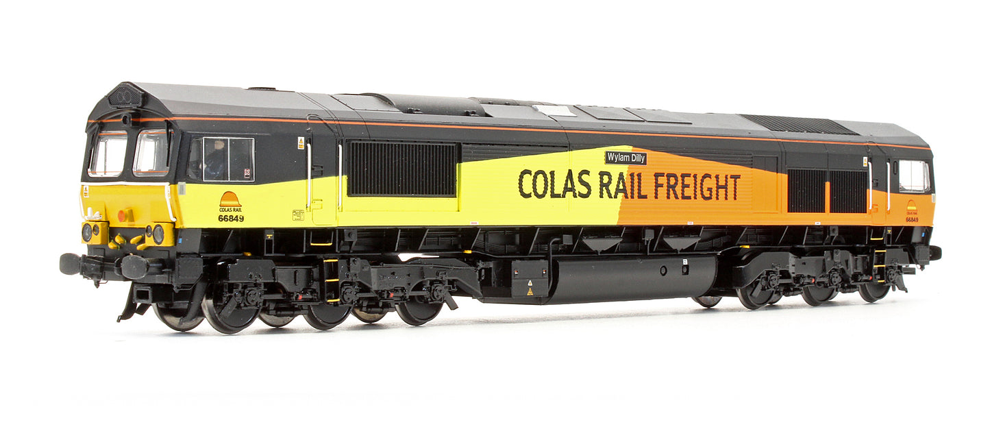 Pre-Owned Class 66849 'Wylam Dilly' Colas Rail Freight Diesel Locomotive - Renamed & Numbered - DCC Sound