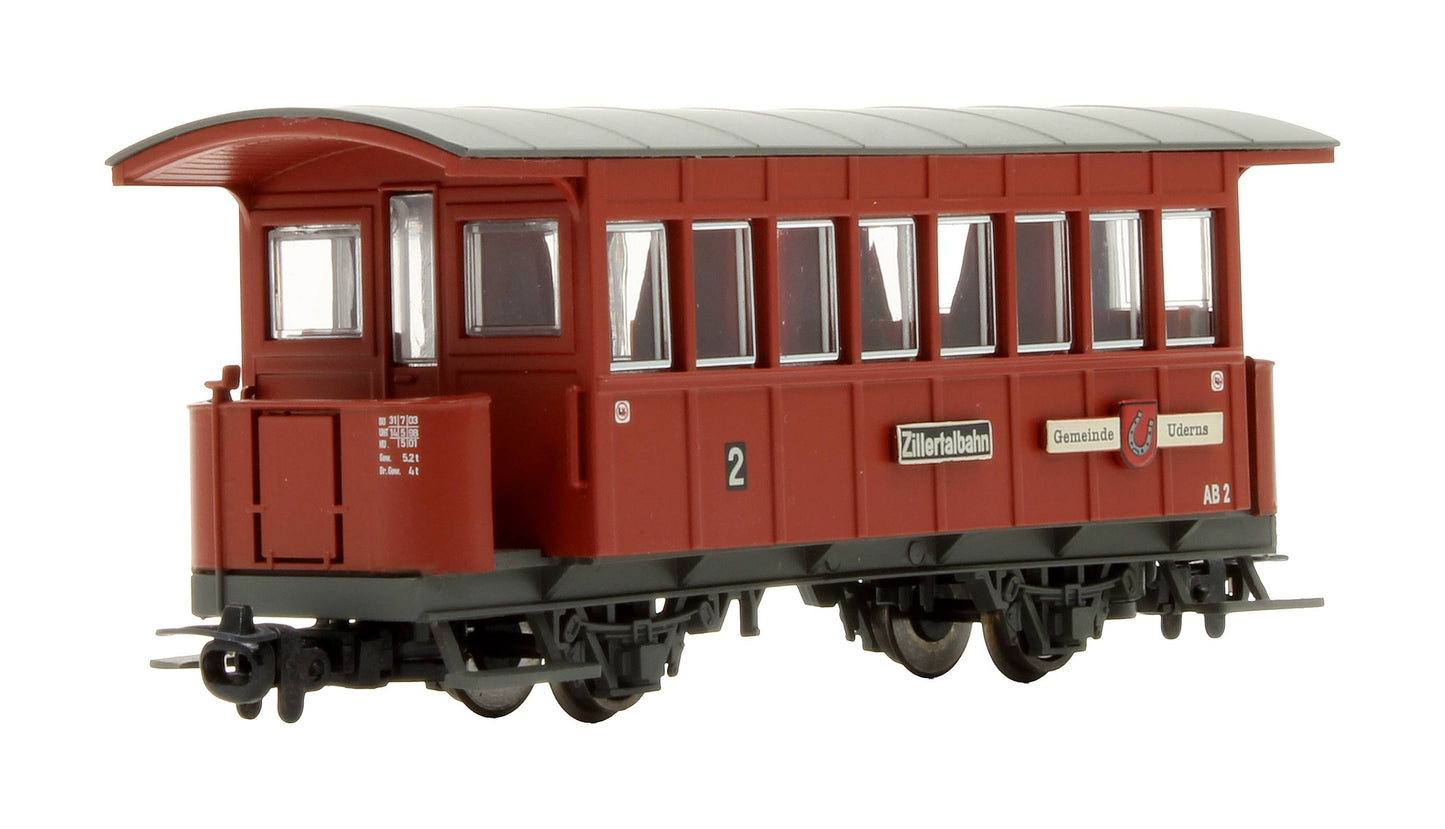 Pre-Owned L371111 Zillertalbahn Green 1st/2nd Class Composite Passenger Car 'AB2'