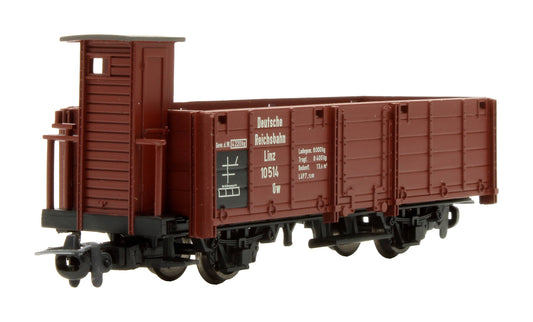 Pre-Owned L294021 DR Brown High Side Open Freight Wagon with Brakeman's Cab 'Linz 10 514'