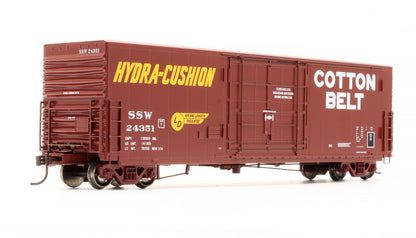 Pre-Owned 88874 Cotton Belt 50' P.C.&F. Box Car Smooth Side 14' Plug Door - Road #24351