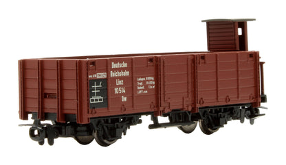 Pre-Owned L294021 DR Brown High Side Open Freight Wagon with Brakeman's Cab 'Linz 10 514'