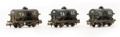 Pre-Owned Set Of 3 - 14t Tank Wagons 'Tarmac' (Weathered)