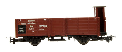 Pre-Owned L294021 DR Brown High Side Open Freight Wagon with Brakeman's Cab 'Linz 10 514'
