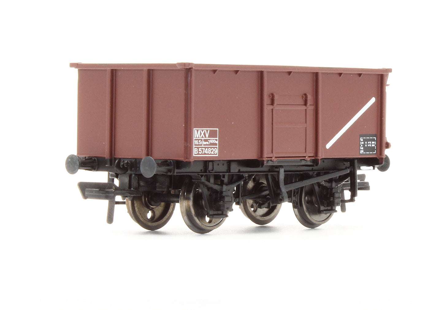 Pre-Owned 16T Steel Mineral Wagon BR Brown Without Top Flap Doors 'B574829'