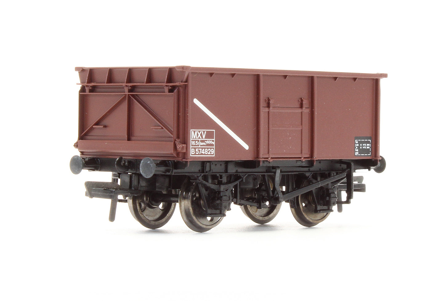 Pre-Owned 16T Steel Mineral Wagon BR Brown Without Top Flap Doors 'B574829'