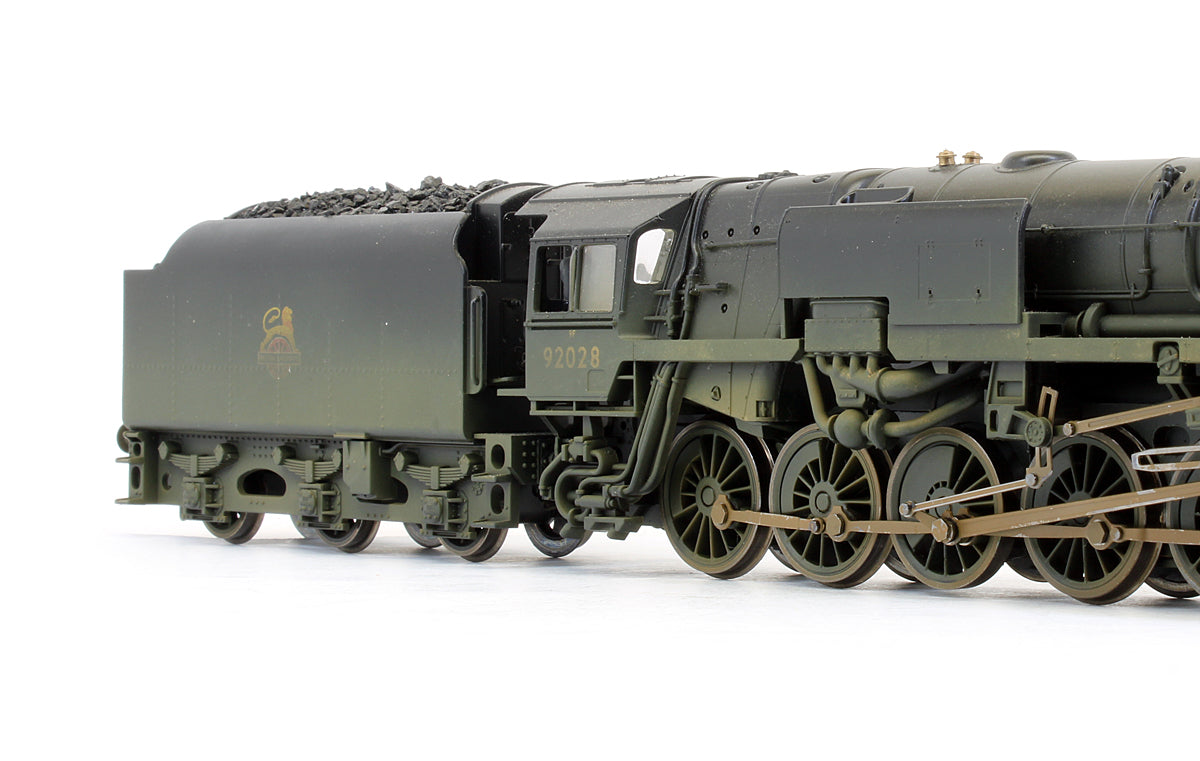 Pre-Owned RailRoad Early BR Class 9F Crosti Boiler '92028' Steam Locomotive - Heavily Weathered