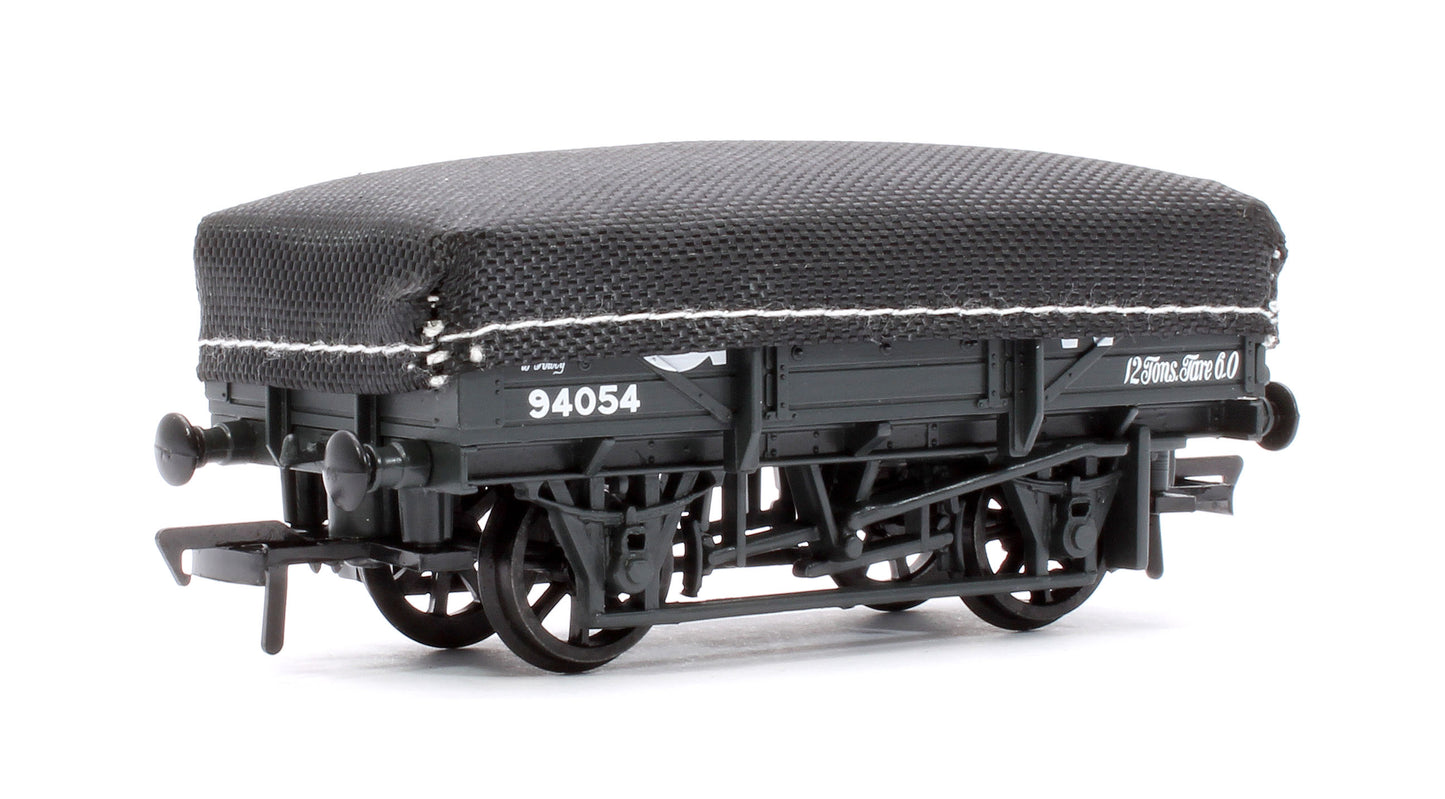 5 Plank China Clay Wagon GWR Grey with Tarpaulin Cover 94054