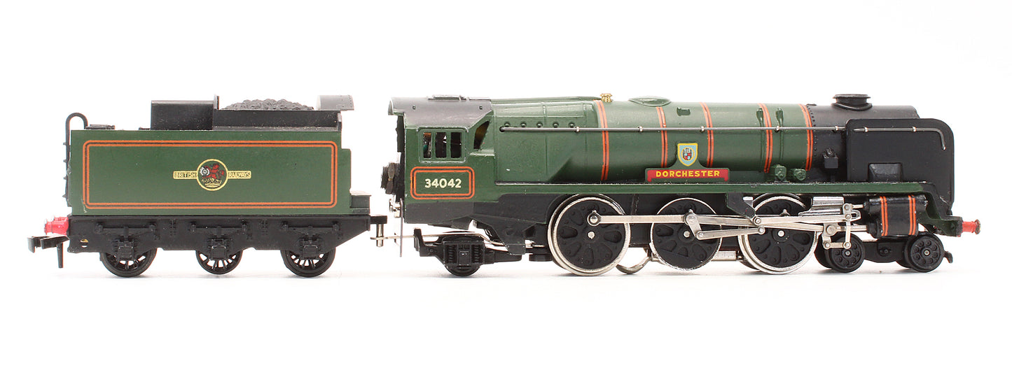 Pre-Owned 3235 BR Green West Country Class 'Dorchester' 34042 Steam Locomotive - 3 Rail