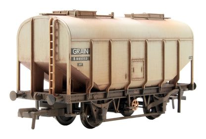 Pre-Owned 38-600 21 Ton Grain Hopper Wagon BR Grey 'B885053' - Custom Weathered