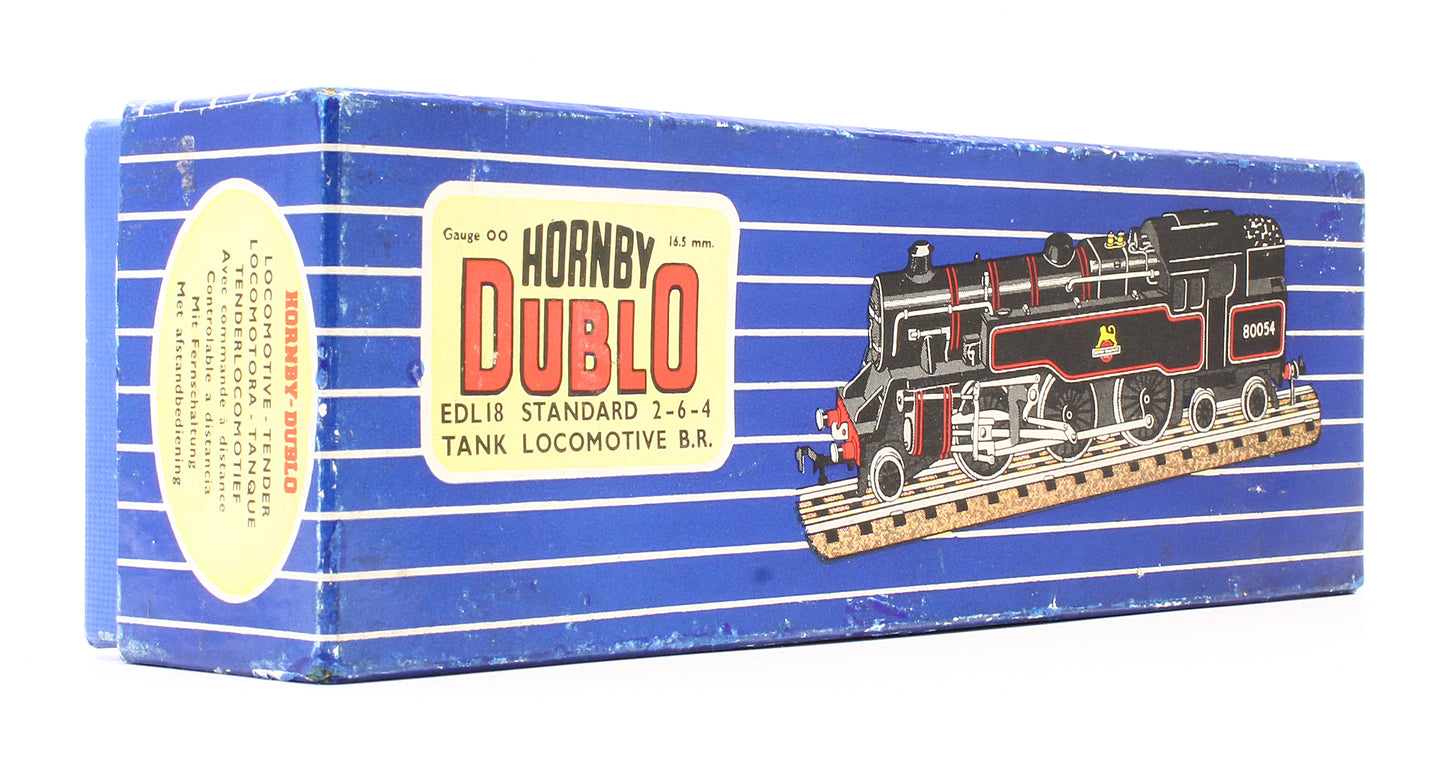 Pre-Owned EDL18 BR 2-6-4 Standard Tank '80054' Steam Locomotive - 3 Rail