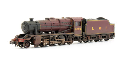 Pre-Owned LMS Lined Crimson Stanier Class 8F Steam Locomotive - Custom Weathered - DCC Sound