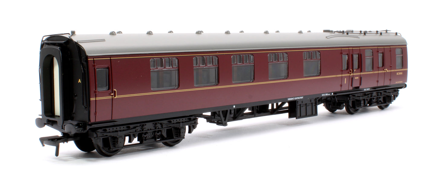 BR Mk1 BCK Brake Composite Corridor BR Maroon SC21018 - Fitted Passengers