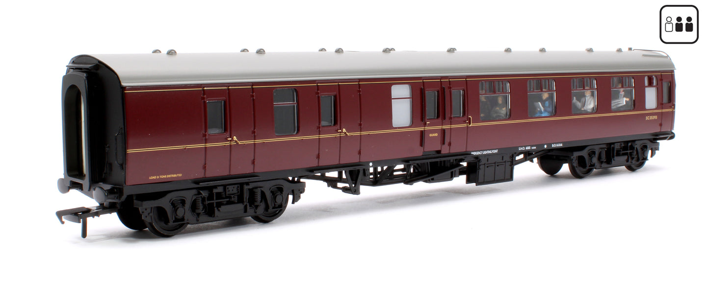 BR Mk1 BSK Brake Second Corridor BR Maroon (Passengers Fitted) No.SC35393