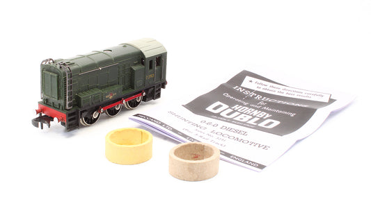 Pre-Owned 3231 BR Green Class 08 D3763 Diesel Shunter Locomotive - 3 Rail