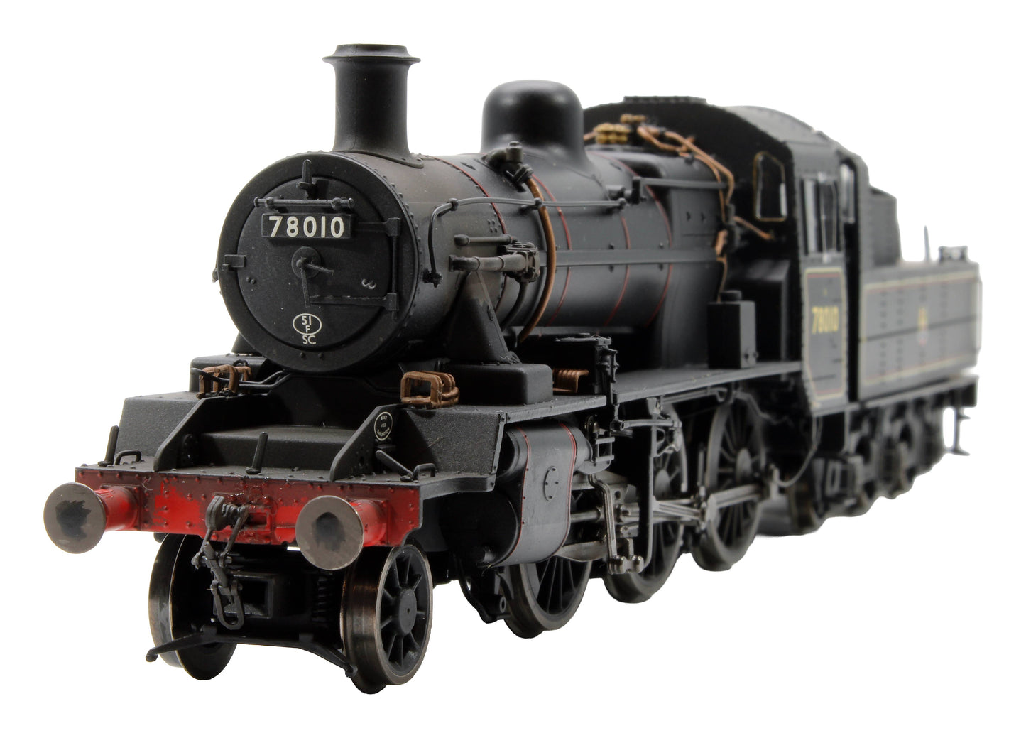 Pre-Owned BR 2-6-0 Early BR Standard 2MT No.78010 Steam Locomotive - Custom Weathered