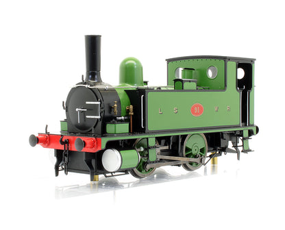 Pre-Owned 7S-018-006 L&SWR B4 0-4-0T Lined Green No.91 Steam Locomotive