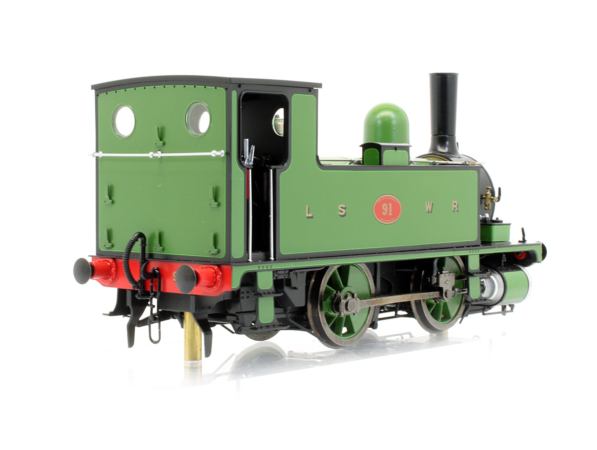 Pre-Owned 7S-018-006 L&SWR B4 0-4-0T Lined Green No.91 Steam Locomotive