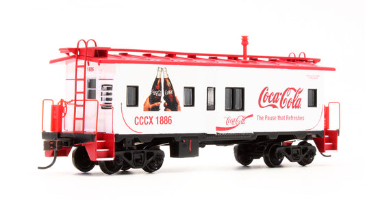 Pre-Owned 8362 Coca Cola Train Collection Series Bay Window Caboose C.C.C.X - Road #1886