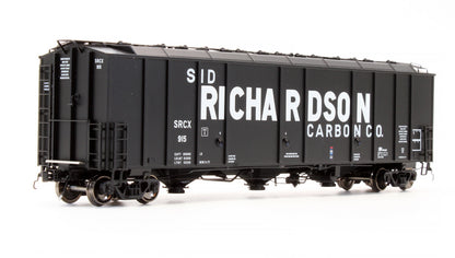 Pre-Owned SXT30317 Thrall 5750cf Carbon Black Covered Hopper (Late 70s Body 22 Hatch) Sid Richardson Co SRCX - Road #915